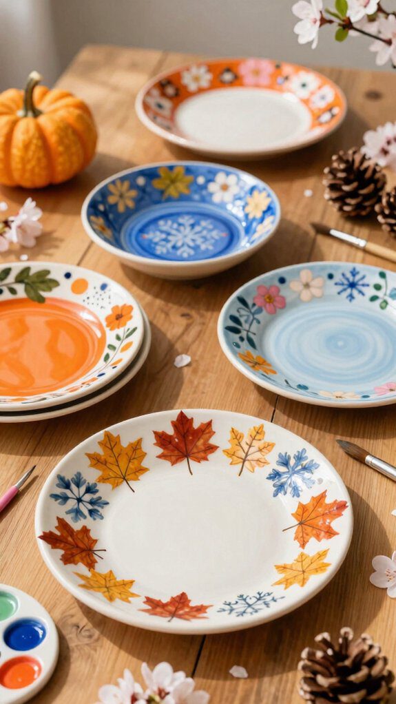 seasonal pottery painting ideas