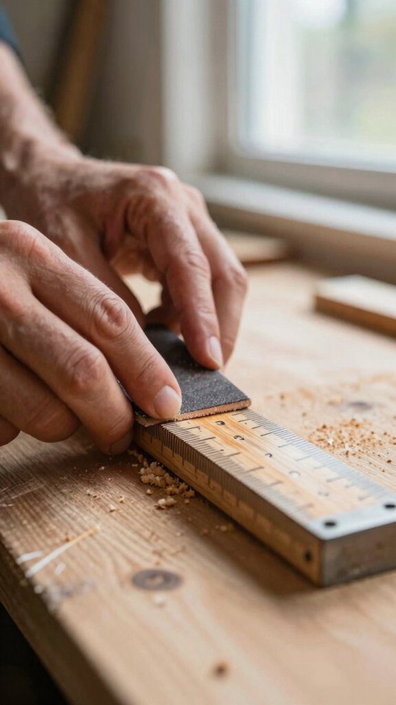 smooth edges grain aligned sanding
