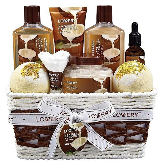 vanilla coconut spa set
