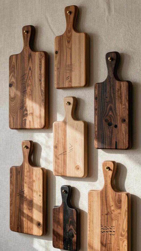vintage thrifted cutting boards