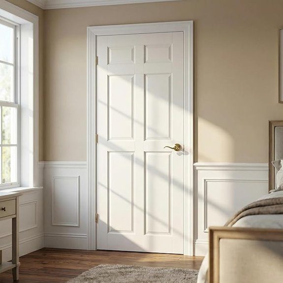 white 6 panel interior door