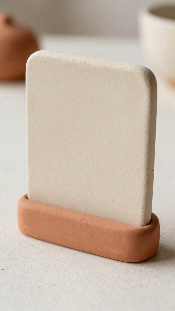 air dry clay card ledge backboard