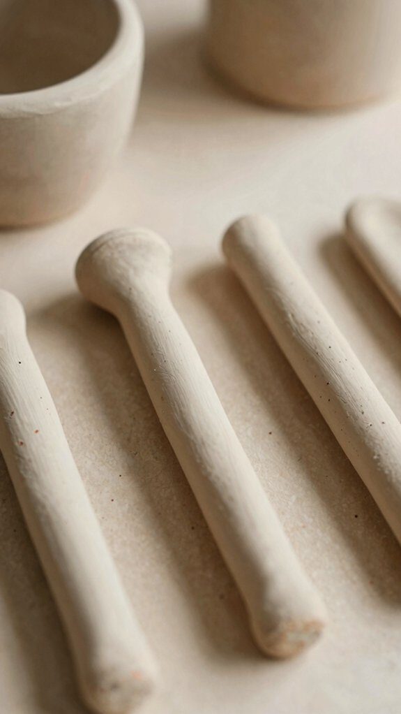 air dry clay drink stirrers
