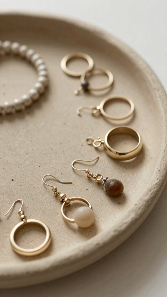 air dry clay jewelry tray
