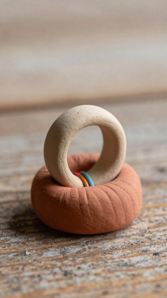 air dry clay ring holder