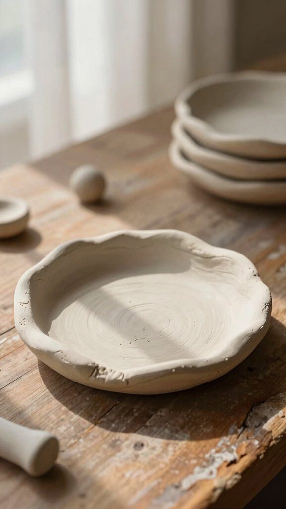 air dry clay trinket dish