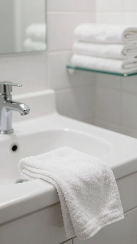 all white guest toilet styling