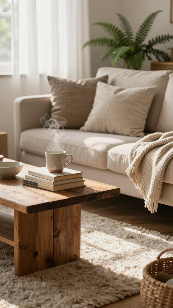 avoid clutter use warm lighting