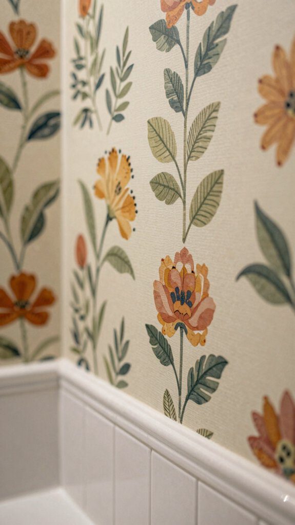 bathroom wallpaper sample order
