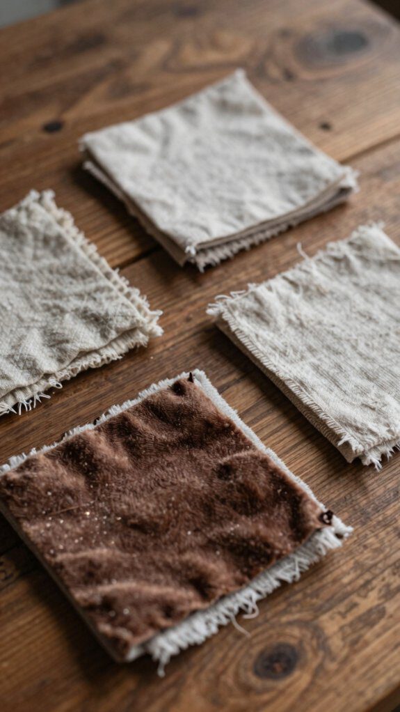 beginner fabric scrap coasters