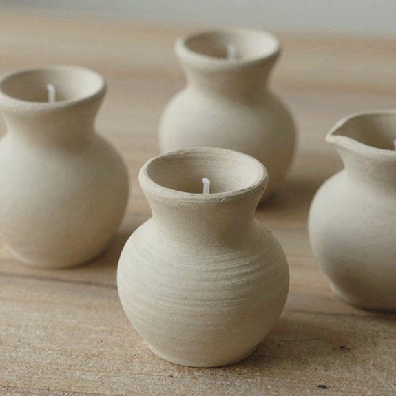 beginner friendly tealight clay holders