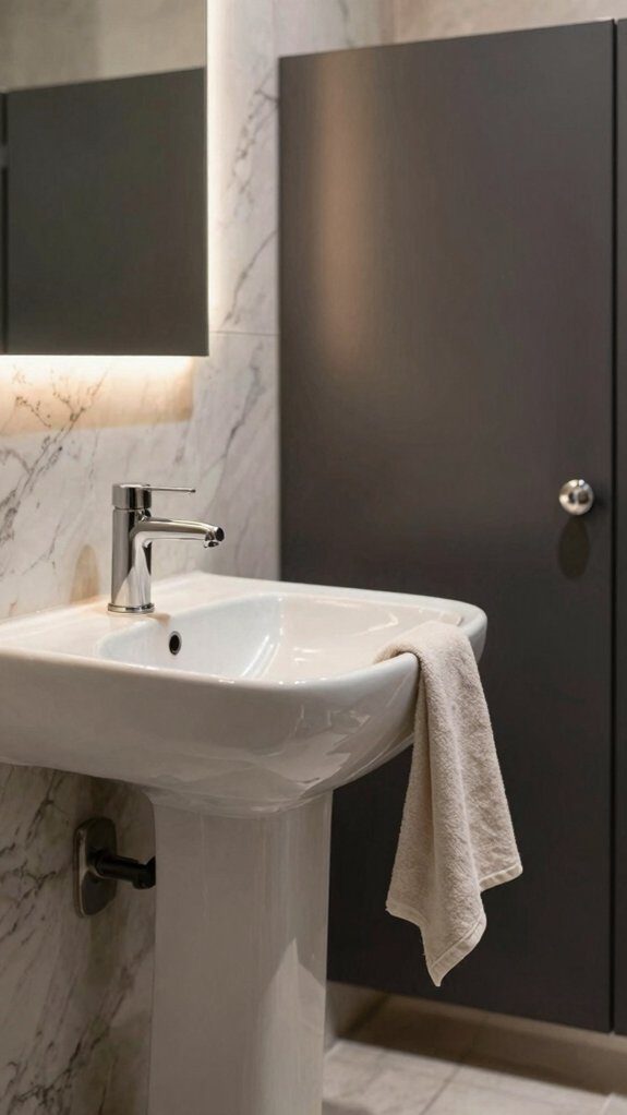 bold corner basin saves space