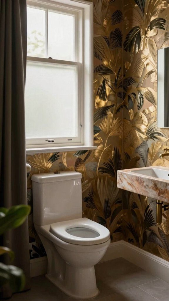 bold wallpaper jewel box finish