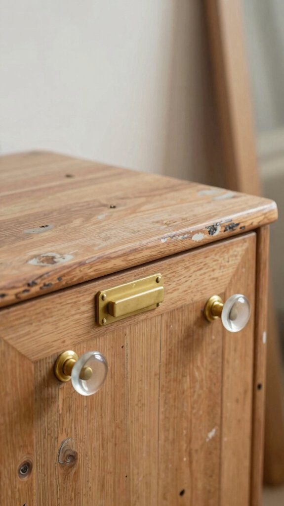 brass look hardware refresh