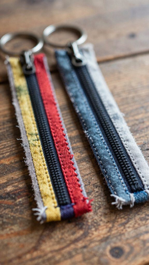 fabric strip key fobs