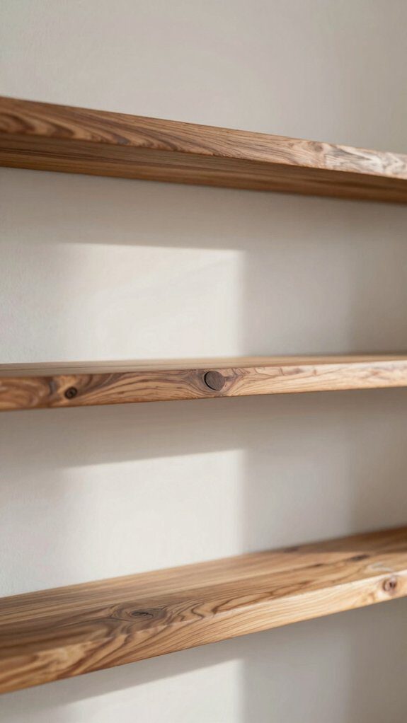 floating shelves for small spaces