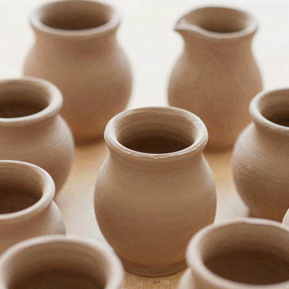 friendly pinch pot clay shapes