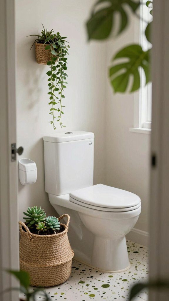 greenery for guest toilet