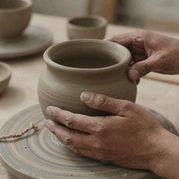 handheld narrative clay sculptures