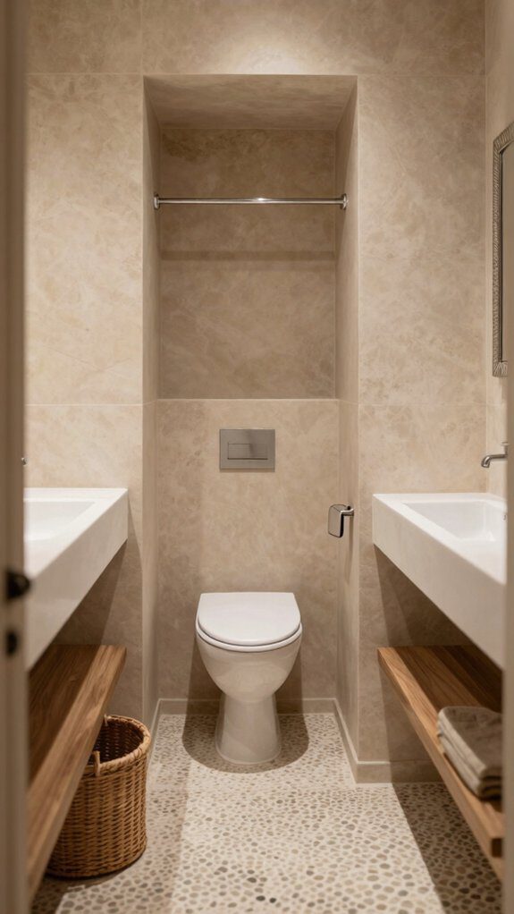 hidden gap toilet storage