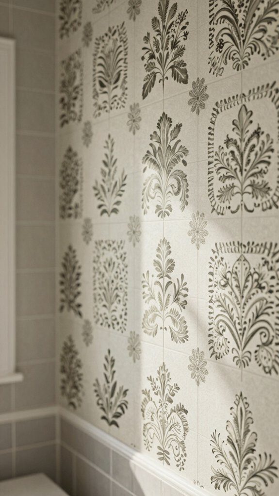 humidity resistant powder room wallpaper