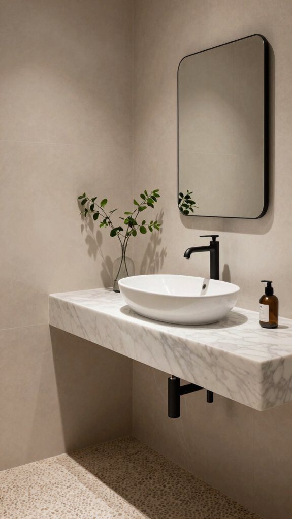 jewel box half bath glamour