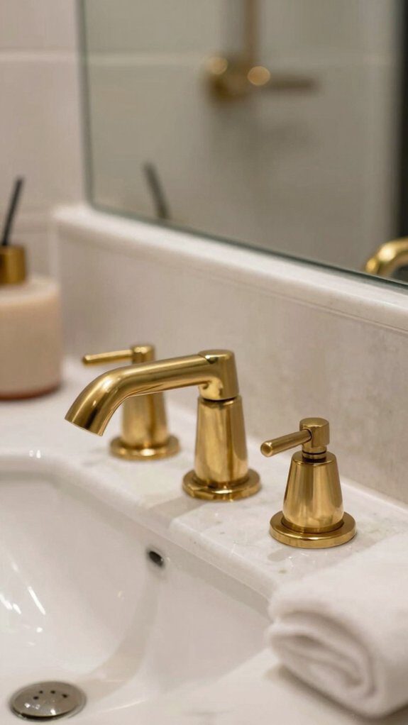 moisture resistant brass bathroom glow
