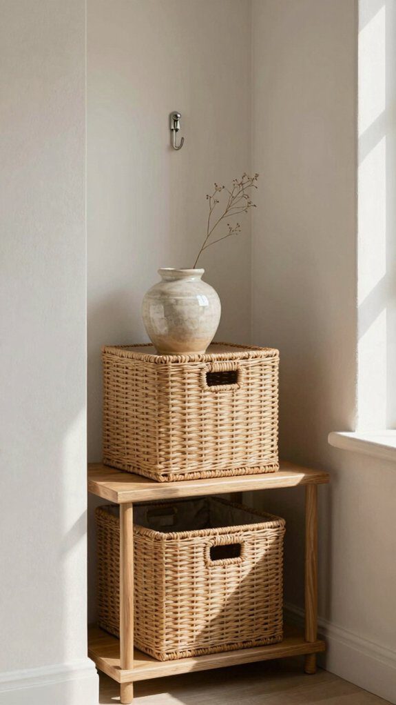 neutral tones hidden clutter