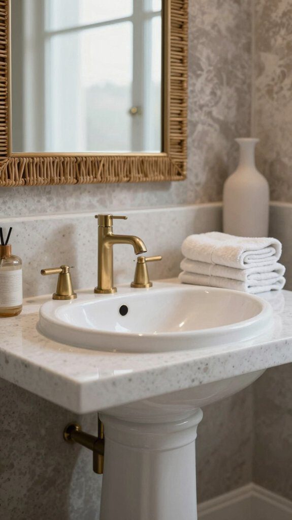 pedestal sink skirt upgrade