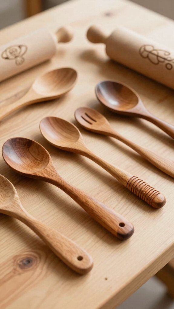 personalized engraved wooden spoons