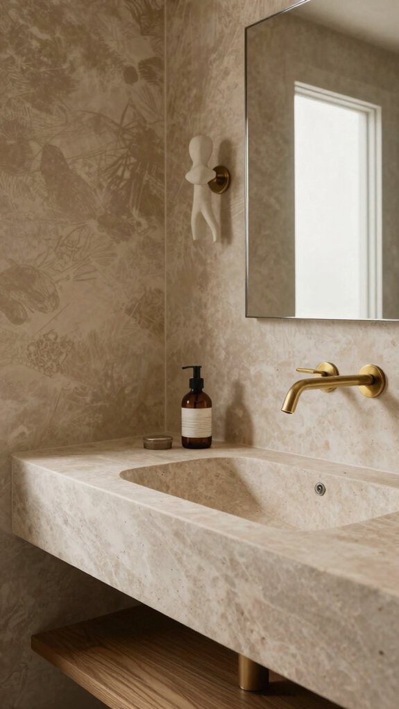 polished half bath finishing touches