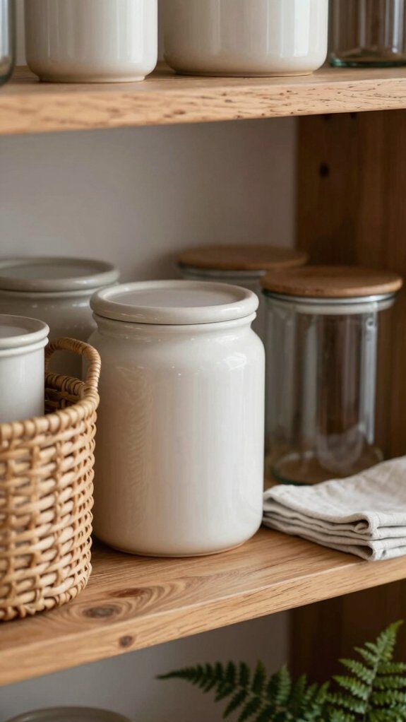 pretty containers hide everyday clutter