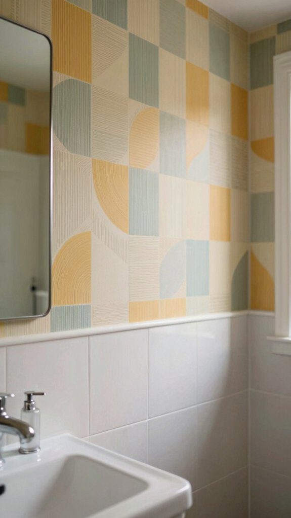 real time bathroom wallpaper preview