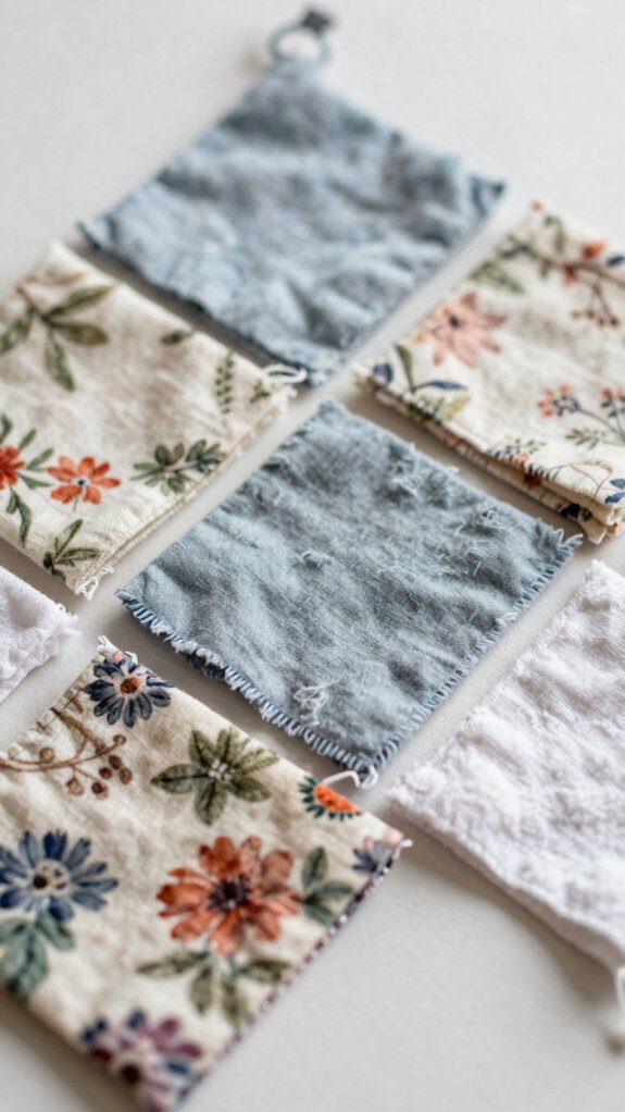 reusable makeup wipes scraps