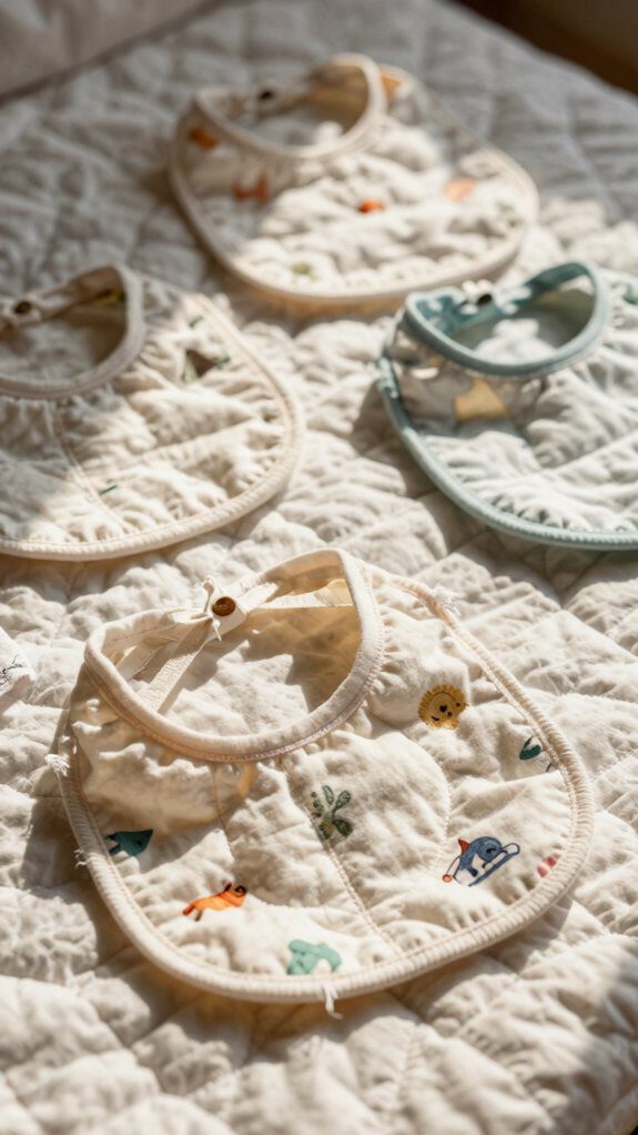 small scraps cute triangle bibs