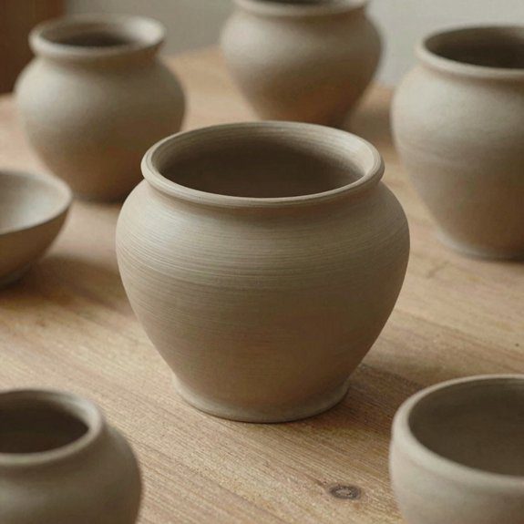 soft matte clay glaze finish