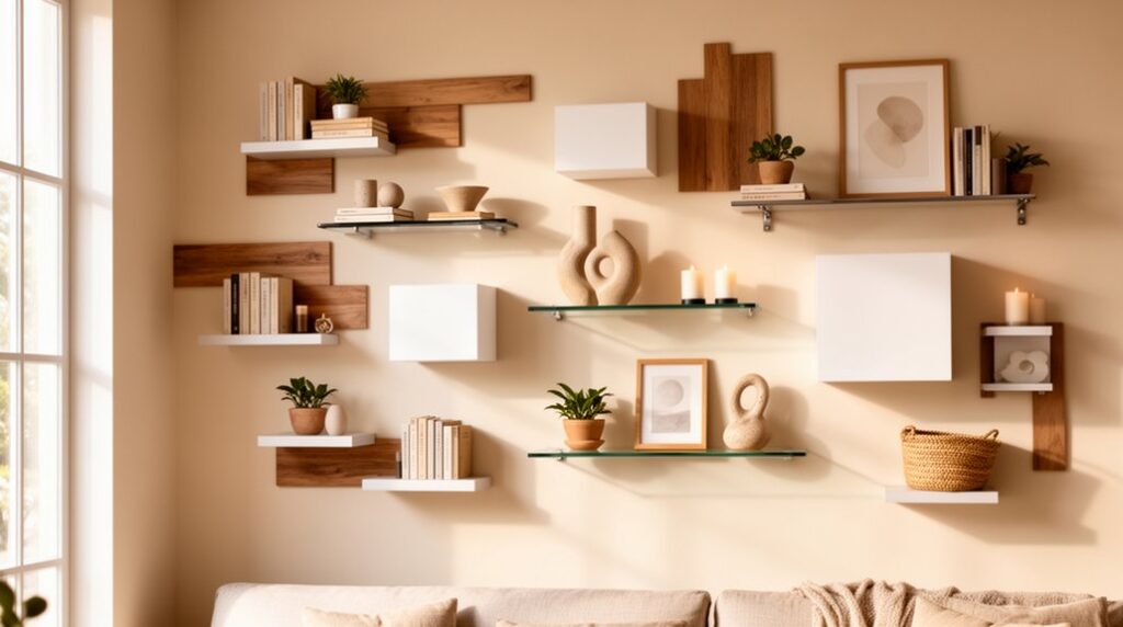 stylish multifunctional floating shelf ideas