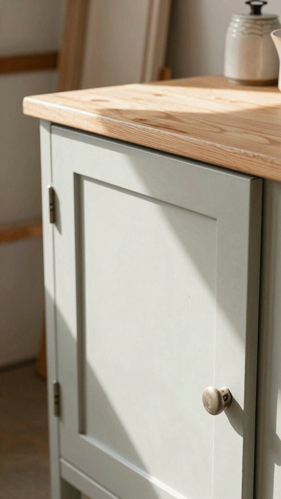 thrifted cabinet glow up makeover