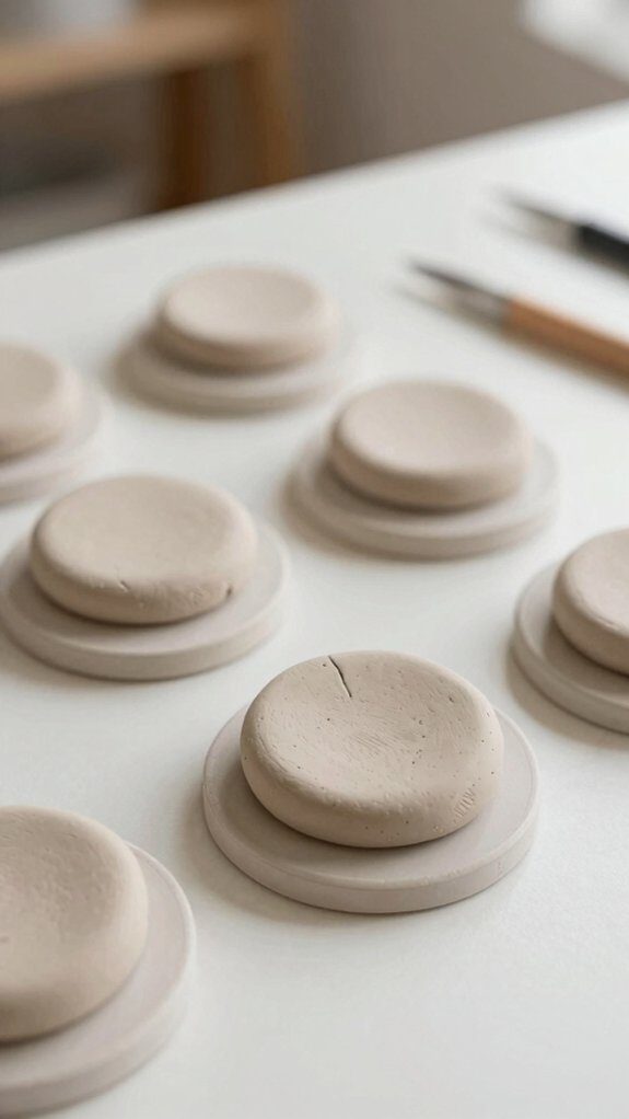 tiny air dry clay photo holder