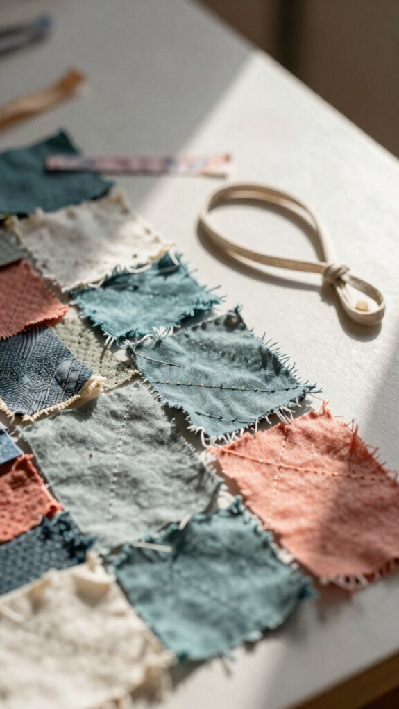 turn tiny fabric scraps into cord keepers