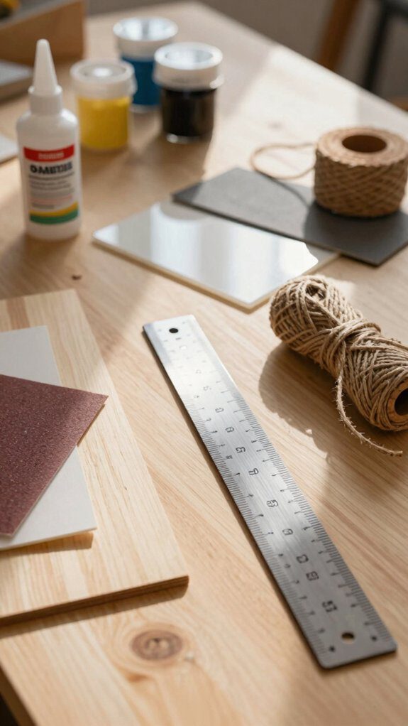 wood fabric clay materials