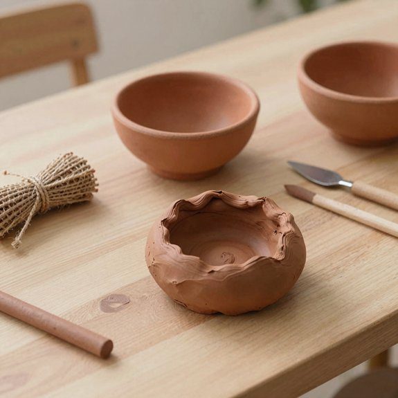basic air dry clay shaping