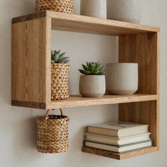 compact rope corner shelf