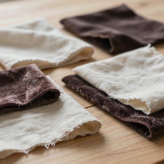 patchwork coasters with fabric scraps