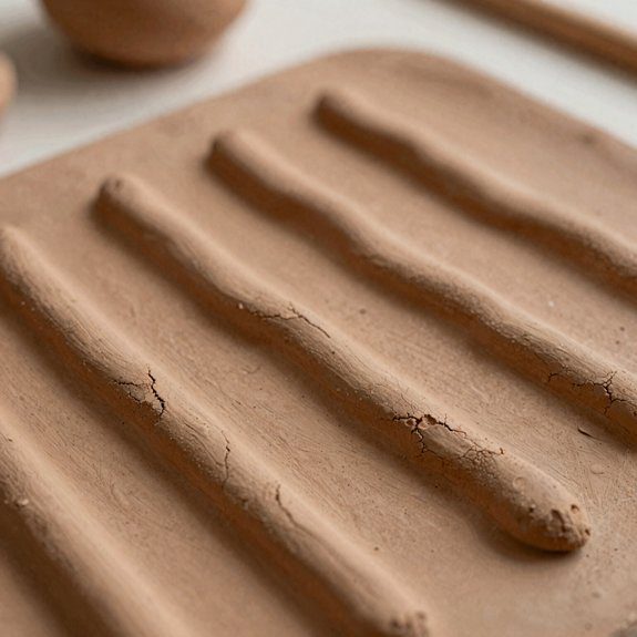 sun baked matte terracotta dashes
