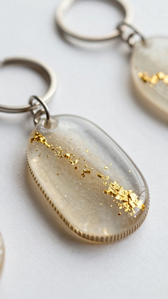 add gold foil edge sparkle
