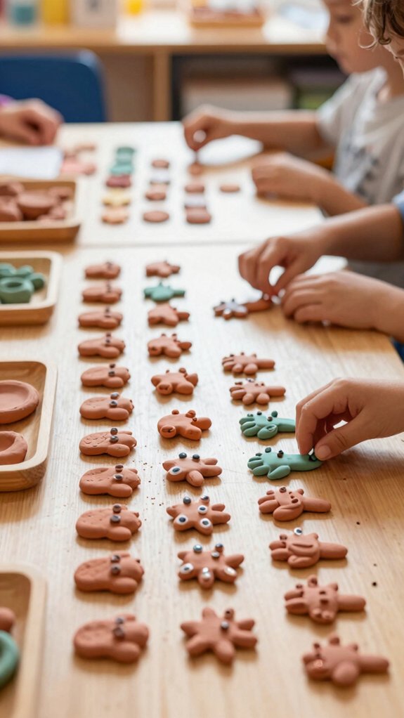air dry clay animal charms