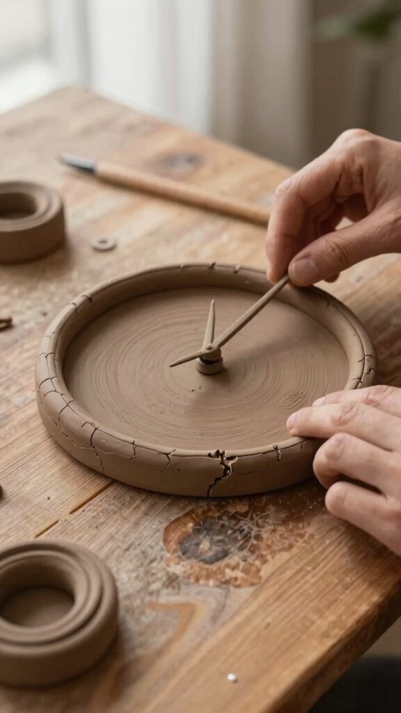 air dry clay clock ideas