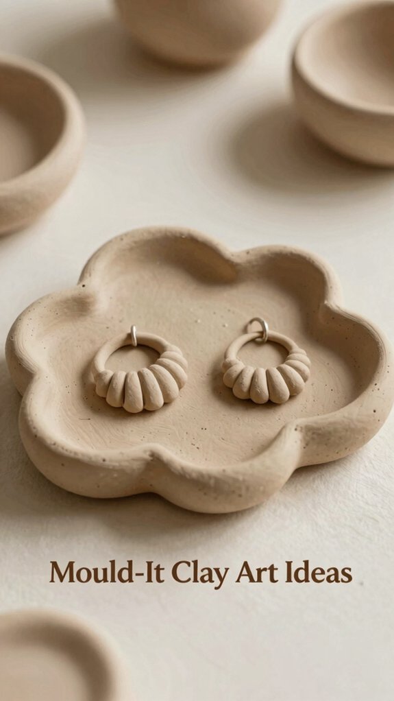 air dry clay cloud ring holder