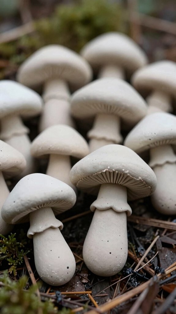 air dry clay mushroom charms